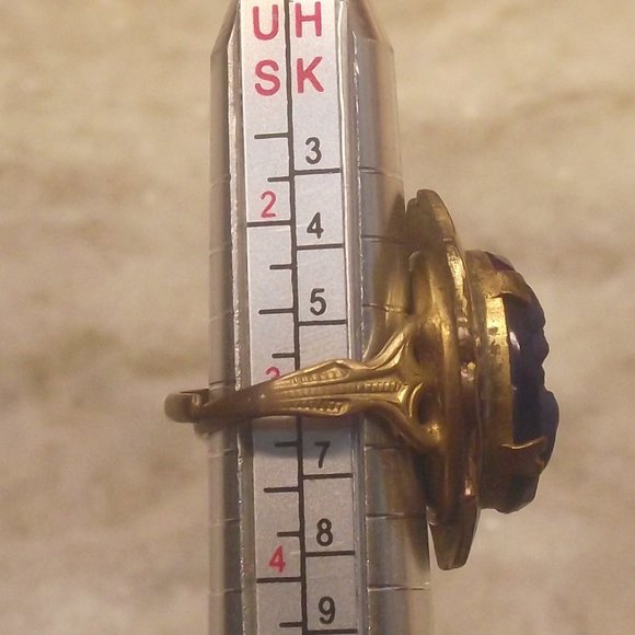 Blue cameo ring - Picture 2 of 6